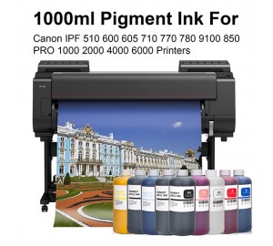 1000ML Pigment Ink For Canon imagePROGRAF iPF8000 iPF8100 iPF9000 iPF9100 iPF8000s iPF8010s iPF9000s