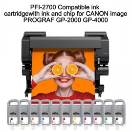 700ML PFI-2700 Compatible Ink Cartridge With Pigment Ink&Chip For Canon imagePROGRAF GP-4000 and GP-2000 printers