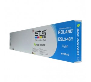 STS Inks Replacement Cartridge for Roland Eco-Sol MAX ® 440 ml ESL3-4CY